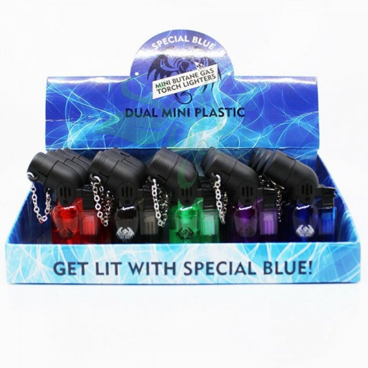 Special Blue - Dual Mini Plastic Lighters - 20PC Display